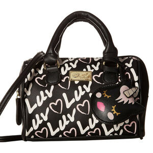 Luv Betsey Johnson Mini Barrel Unicorn Crossbody
